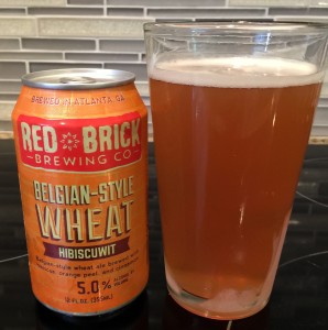 Hibiscuwit Belgian Wheat by Red Brick Brewing Co